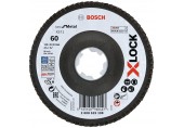 BOSCH Fächerschleifscheibe X571 Best for Metal, gewinkelt, 115 mm, K 60, Fiber 2608619198