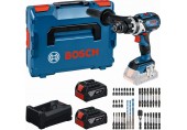 BOSCH GSB 18V-110 C PROFESSIONAL Werkzeug-Set, 2× 5,0 Ah + GAL + Bit-Set 0615A500E0