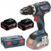 BOSCH GSB 18 V-EC Professional Akku-Schlagbohrschrauber, L-BOXX, 2×2,0 Li-ion 06019E9105