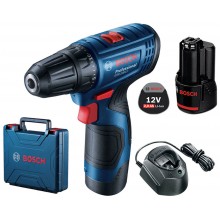 BOSCH GSR 120-LI PROFESSIONAL Akku-Bohrschrauber 2x GBA 12V 2.0Ah 06019G8000