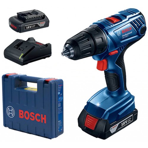 BOSCH GSR 18V-50 PROFESSIONAL Akku-Bohrschrauber, 2x 18V 2.0Ah 06019H5000