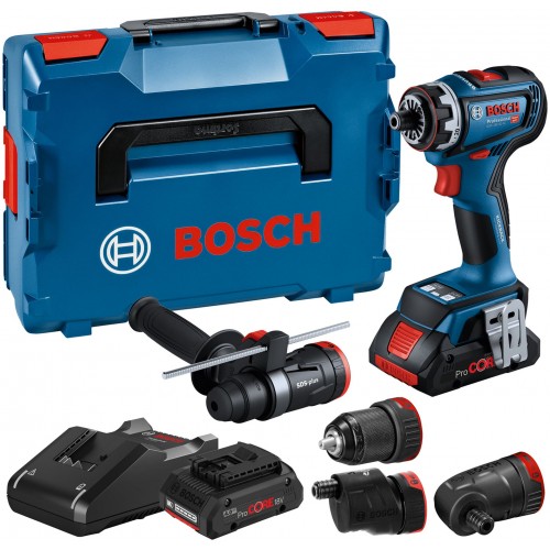 BOSCH GSR 18V-90 FC Akku-Bohrschrauber, 2x 4,0Ah, GAL 18V-40, L-BOXX 136 06019K6200