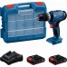 BOSCH GSB 18V-25 PROFESSIONAL Akku-Schlagbohrschrauber 2x 2,0Ah, Koffer 06019K9304