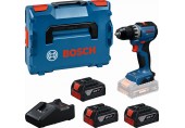 BOSCH GSR18V-52 Akku-Bohrschrauber, 3x 5,0Ah, L-BOXX 06019S0027