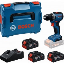 BOSCH GSR18V-52 Akku-Bohrschrauber, 3x 5,0Ah, L-BOXX 06019S0027