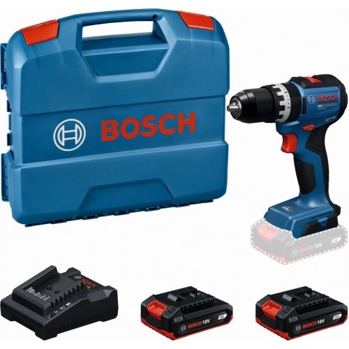 BOSCH GSB18V-52 PROFESSIONAL Akku-Schlagbohrschrauber, 2x 2,0Ah, L-Case 06019S0123 BOSCH GSB18V-52 PROFESSIONAL Akku-Schlagbohrschrauber, 2x 2,0Ah, L-Case 06019S0123