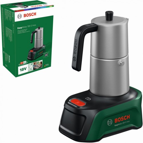BOSCH EasyMoka 18V-2 Inox Edelstahl-Mokka-Kanne, ohne Akku 06039E4100