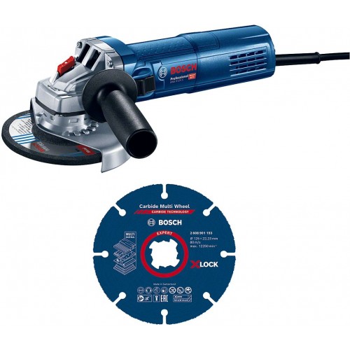 BOSCH GWS 9-125 S PROFESSIONAL Winkelschleifer + 1x Trennscheibe X-LOCK 0615990N3G BOSCH GWS 9-125 S PROFESSIONAL Winkelschleifer + 1x Trennscheibe X-LOCK 0615990N3G