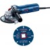 BOSCH GWS 9-125 S PROFESSIONAL Winkelschleifer + 1x Trennscheibe X-LOCK 0615990N3G