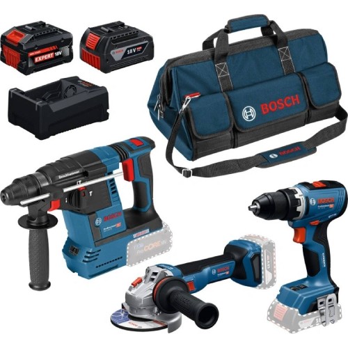 BOSCH PROFESSIONAL Werkzeug-Set GSR + GBH + GWS + 1× GBA 5,0Ah + 1× EXBA + GAL 0615A500AJ BOSCH PROFESSIONAL Werkzeug-Set GSR + GBH + GWS + 1× GBA 5,0Ah + 1× EXBA + GAL 0615A500AJ