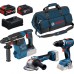 BOSCH PROFESSIONAL Werkzeug-Set GSR + GBH + GWS + 1× GBA 5,0Ah + 1× EXBA + GAL 0615A500AJ