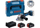 BOSCH GWS 18V-11 S PROFESSIONAL Werkzeugset, 2× GBA 5.0Ah + Scheibe + L-BOXX 0615A500E6