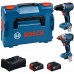 BOSCH PROFESSIONAL Werkzeug-Set GDX 18V-285 + GSR 18V-65 + 2× 5,0 Ah + L-BOXX 0615A500E9