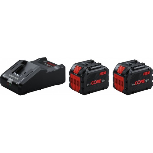 BOSCH Starter Set 2 x PROCORE18V 12.0AH + GAL 18V-160 PROFESSIONAL 1600A02T5W