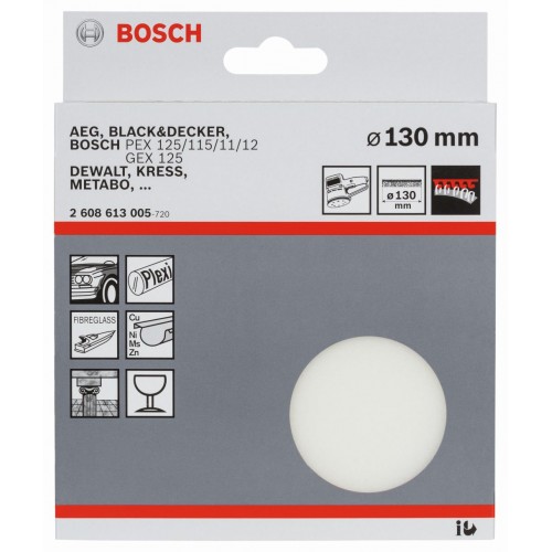 BOSCH Polierschwamm 130 mm 2608613005 BOSCH Polierschwamm 130 mm 2608613005