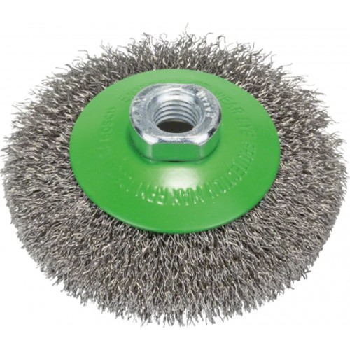 BOSCH Kegelbürste, Welldraht, 100, Edelstahl 100 mm, 0,35 mm, M14 2608622108