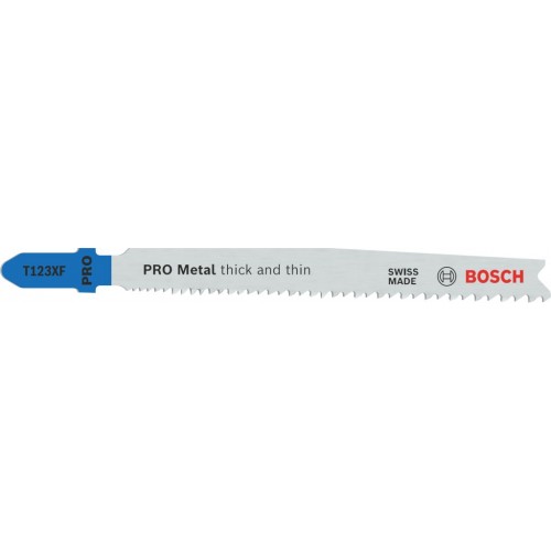 BOSCH PRO Metal thick and thin T123XF Stichsägeblatt, 100 mm, 3-tlg. 2608638472