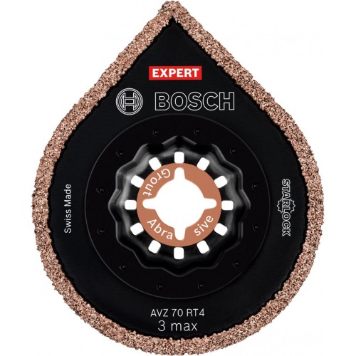 BOSCH EXPERT 3 max AVZ 70 RT4 Platte zum Entfernen von Fugen, 70 mm, 10 Stück 2608900042