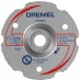 Dremel DSM20 Mehrzweck-Karbidtrennscheibe zum Bündigschneiden 77 mm 2615S600JB