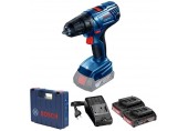 BOSCH GSR 180-LI PROFESSIONAL Akku-Bohrschrauber, 18V, 2x 2.0Ah 06019F8109