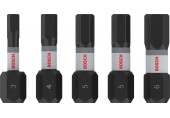 BOSCH PRO Hex Impact Schrauberbit Set, H3, H4, H5(x2), H6, 25 mm, 5-tlg. 2608521U59