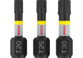 BOSCH PRO T Impact Bit, T20 x 25, T25 x 25, T30 x 25 mm, 3-tlg. 2608522479