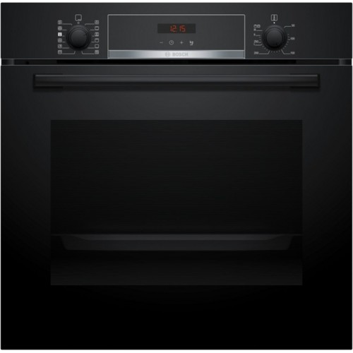 Bosch Serie 4, Einbaubackofen mit Dampfunterstützung, 60 x 60 cm, Schwarz, HQA574BB3