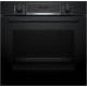 Bosch Serie 4, Einbaubackofen mit Dampfunterstützung, 60 x 60 cm, Schwarz, HQA574BB3