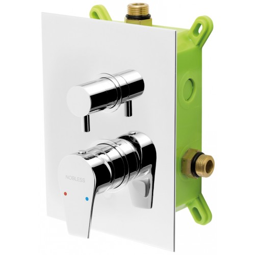 FERRO NOBLESS VISION X Unterputzarmatur mit 2 Ausgängen, Chrom BOX42051R,0 FERRO NOBLESS VISION X Unterputzarmatur mit 2 Ausgängen, Chrom BOX42051R,0