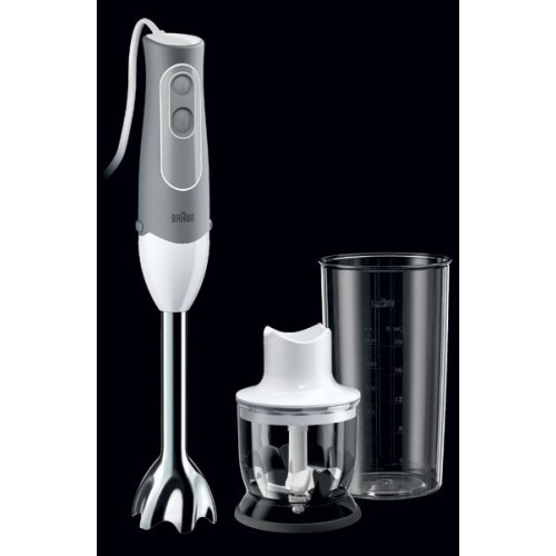 BRAUN Multiquick 3 Stabmixer MQ 520 Pasta, grau/weiß 41001243