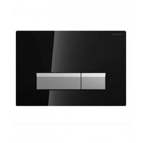GEBERIT SIGMA 4Betätigungsplatte,Glas schwarz/Aluminium gebürstet 115.600.SJ.1 GEBERIT SIGMA 4Betätigungsplatte,Glas schwarz/Aluminium gebürstet 115.600.SJ.1