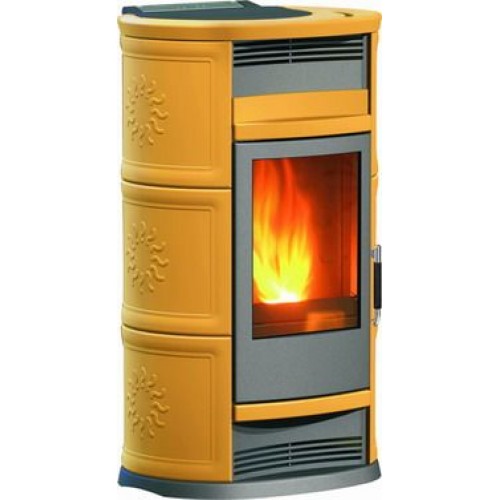 EDILKAMIN CHIC Holz-Kaminofen luftführend, ambra, 601950 ohne Ventilatoren EDILKAMIN CHIC Holz-Kaminofen luftführend, ambra, 601950 ohne Ventilatoren