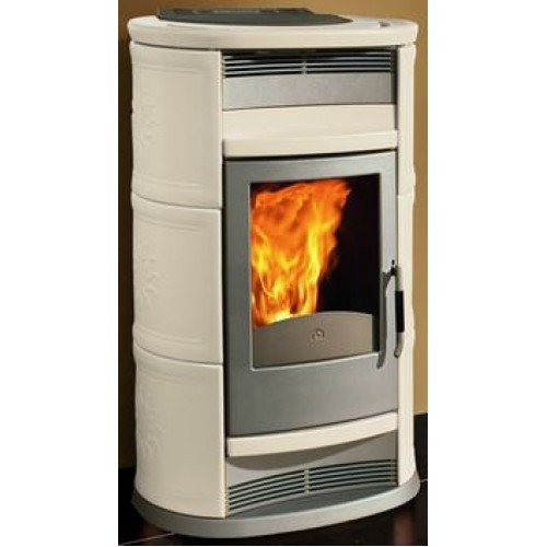 EDILKAMIN CHIC Holz-Kaminofen luftführend, weiss, 601970 ohne Ventilatoren