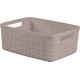 CURVER JUTE S 5L Körbchen 27 x 20 x 11 cm, taupe 01904-382