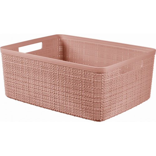 CURVER JUTE M 12L Körbchen 36 x 28 x 15 cm, rosa 01905-204