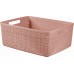 CURVER JUTE M 12L Körbchen 36 x 28 x 15 cm, rosa 01905-204