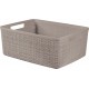 CURVER JUTE M 12L Körbchen 36 x 28 x 15 cm, taupe 01905-382