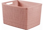 CURVER JUTE L 20L Körbchen 36 x 28 x 23 cm, rosa 01907-204