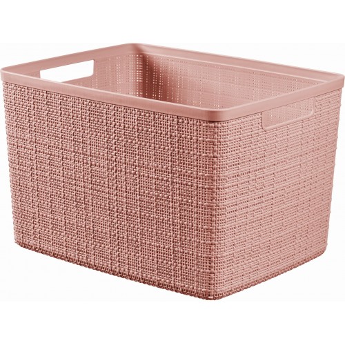 CURVER JUTE L 20L Körbchen 36 x 28 x 23 cm, rosa 01907-204