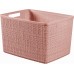 CURVER JUTE L 20L Körbchen 36 x 28 x 23 cm, rosa 01907-204