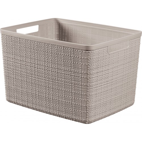 CURVER JUTE L 20L Körbchen 36 x 28 x 23 cm, taupe 01907-382