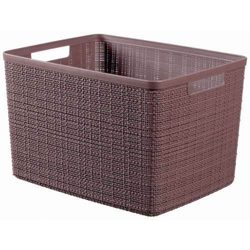 CURVER JUTE L 20L Körbchen 36 x 28 x 23 cm, braun 01907-J28