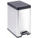 CURVER SLIM BIN 25L Treteimer 25 x 39,3 x 45,4 cm silber metallic 02339-582