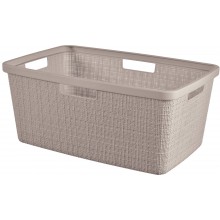 CURVER JUTE 46L Wäschekorb 59 x 39 x 26 cm, taupe 08091-308