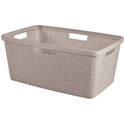 CURVER JUTE 46L Wäschekorb 59 x 39 x 26 cm, taupe 08091-308