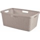 CURVER JUTE 46L Wäschekorb 59 x 39 x 26 cm, taupe 08091-308