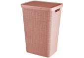 CURVER JUTE 58L Wäschesammler 43 x 34 x 60 cm, rosa 08093-204