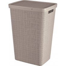 CURVER JUTE 58L Wäschesammler 43 x 34 x 60 cm, taupe 08093-382