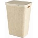 CURVER JUTE 58L Wäschesammler 43 x 34 x 60 cm, beige 08093-885