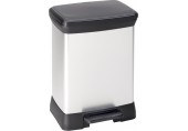 CURVER DECO BIN DUO 18L+10L Treteimer 29 x 39 x 50,5 cm silber 02165-582